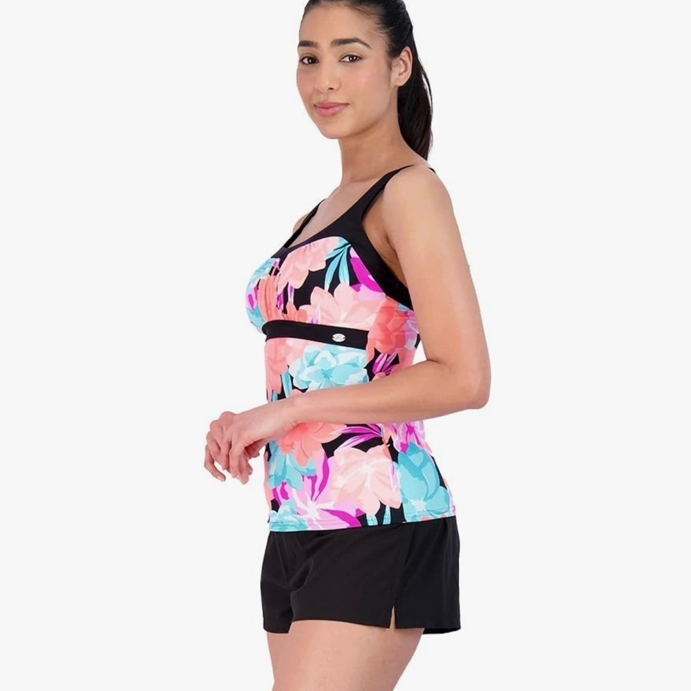 🌺ZEROXPOSUR FLORAL TAKINI SHORT SET